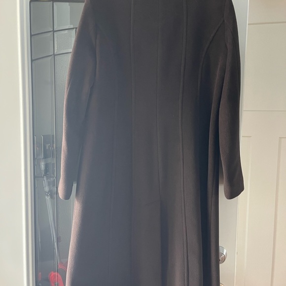 Dana Buchman 12 Petite long brown wool coat - Picture 10 of 10